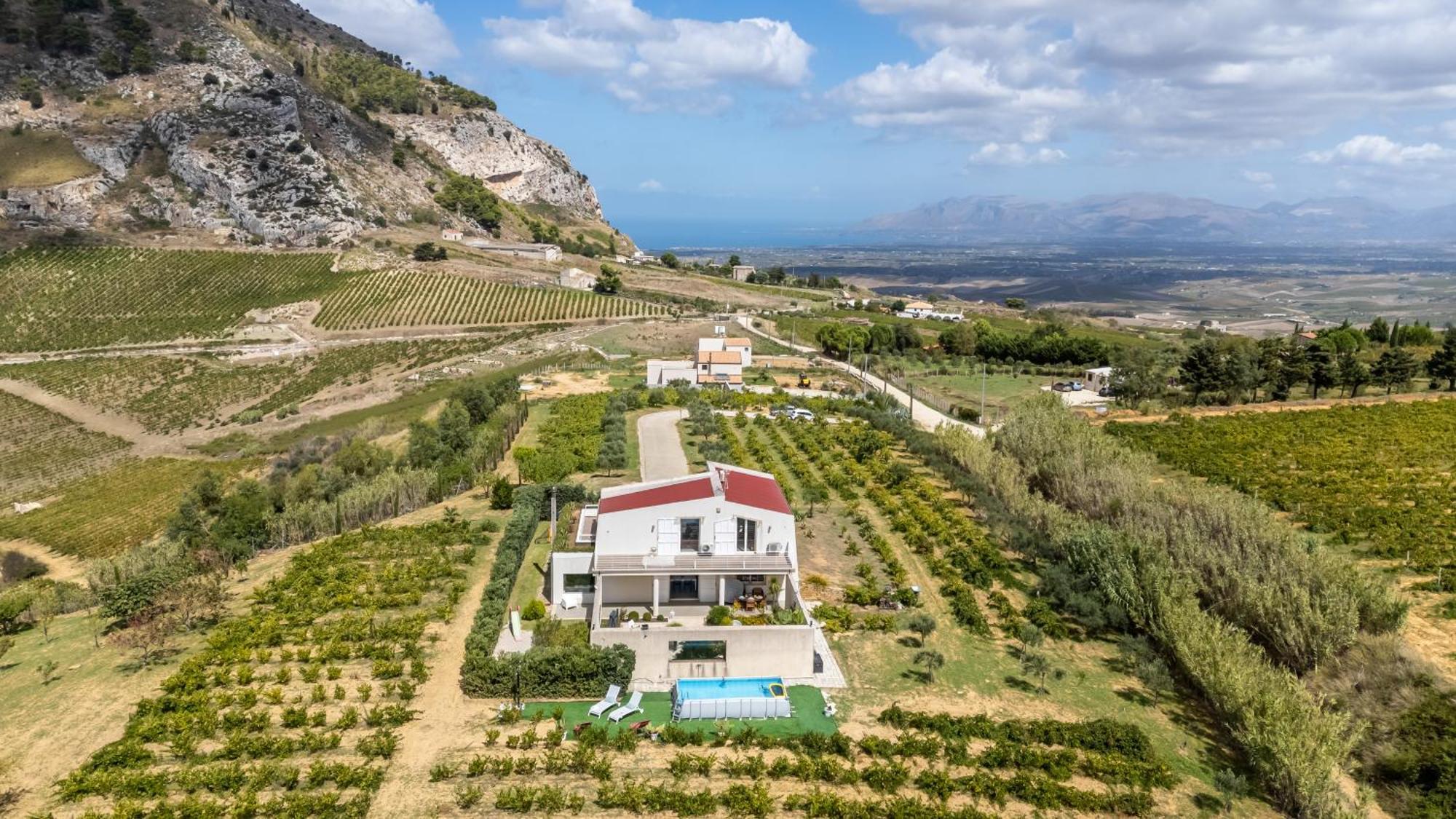 Villa Bonifato Vista Sulle Campagne E Sul Mare Siciliano Cozy House Italy Alcamo Kültér fotó